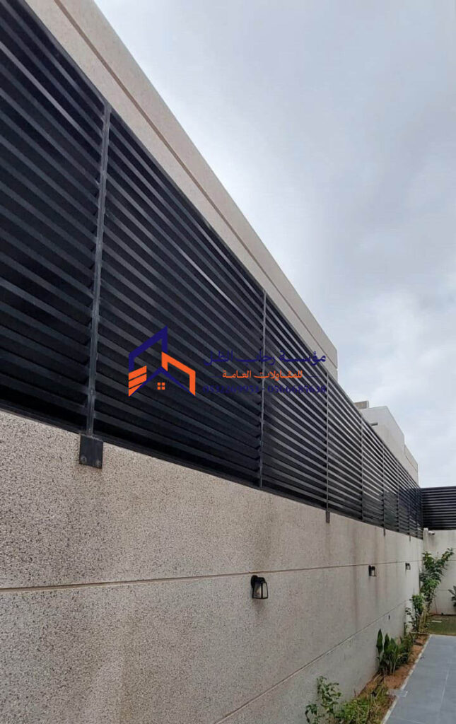 تركيب ساتر شرائح حديد المدينة المنورة - مظلات وسواتر رحاب الظل