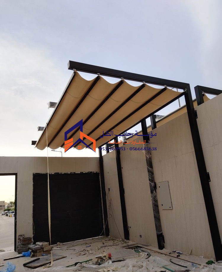 مراحل تركيب مظلات سحب يدوي