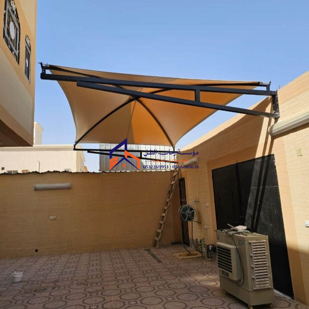 مراحل تركيب مظلات مقص