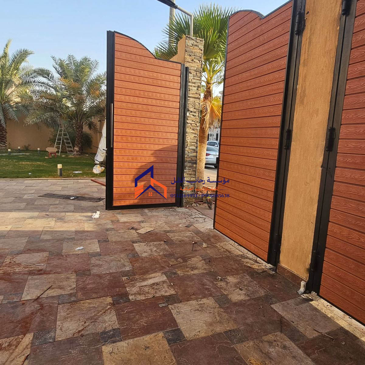 تلبيس ابواب بديل الخشب