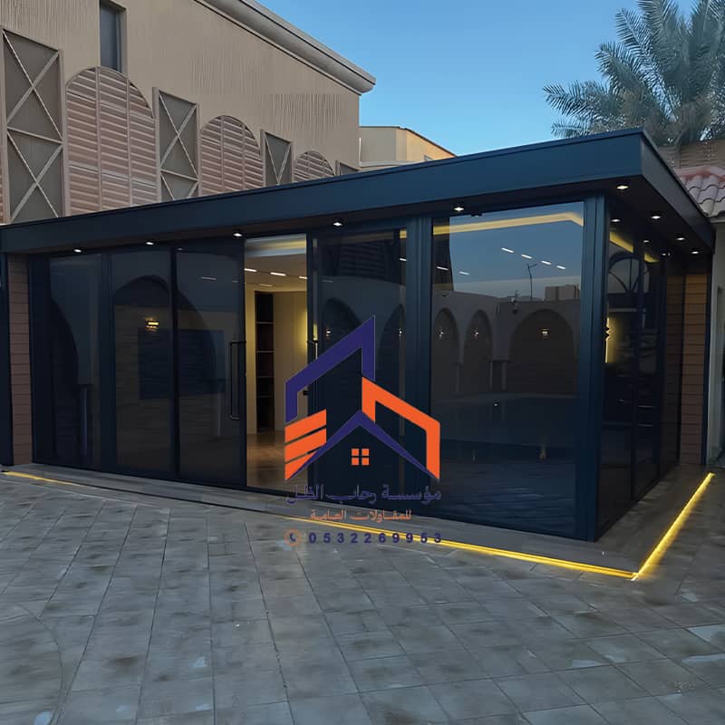 مجلس خارجي ساندوتش بانل في جدة مؤسسة رحاب الظل